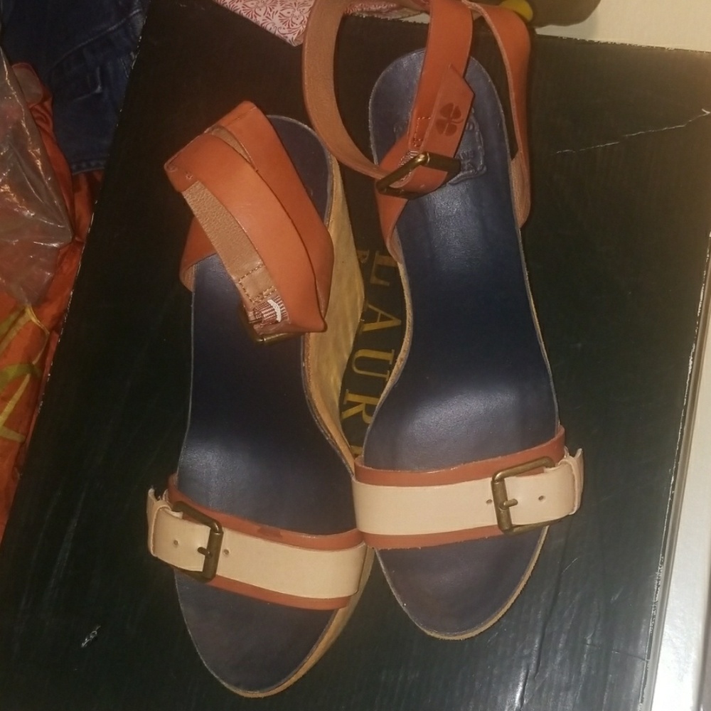 Lucky Brand Silvia Wedge Platform Sandals